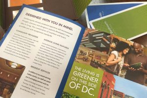 Gables Takoma Park Pocket Folder Brochure Spread