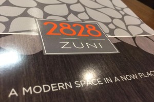 2828 Zuni Luxury Apartments Accordion/Z-Fold Brochure Cover Detail