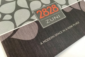 2828 Zuni Luxury Apartments Thank You Card Detail
