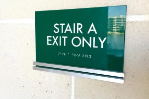 One Lakes Edge Upscale Residential Apartments Stairwell IDs