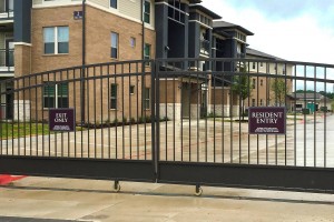 Aura 33Hundred Apartments Entry and Exit Gate Signs