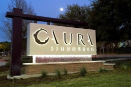 Aura 33Hundred Monument at Night Illuminated