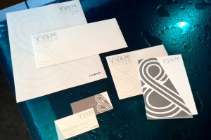 VV&M Business Identity Stationary Set - Letterhead, Business Card, Thank You Note Card and Envelope