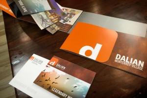 Dalian Monterrey Village Apartments Collateral Design - Brochure and Thank You Note Card