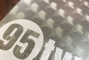 95Twenty Apartments Brochure Metallic Paper Detail