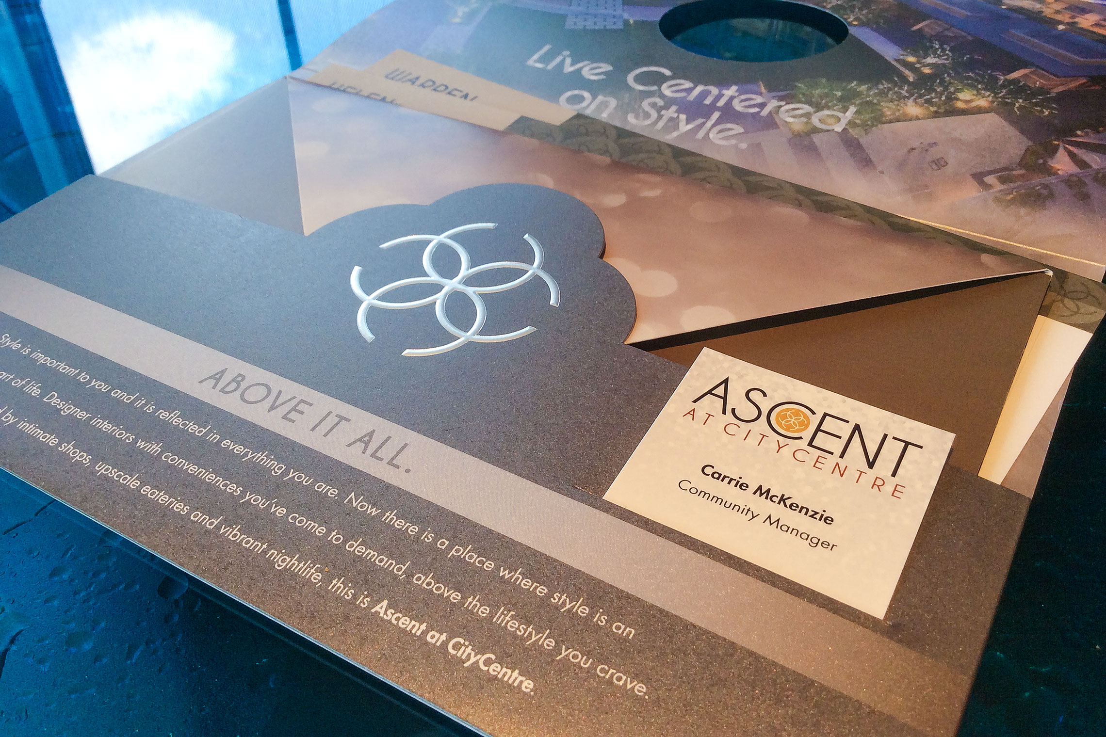 Ascent at CITYCENTRE Collateral - Pocket Folder Brochure Detail