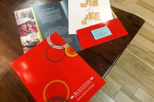 Design Print & Sign Studio - Aventine Pocket Folder and Floor Plan Inserts in the Circles Series