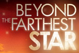 Beyond the Farthest Star Logo with Star Background
