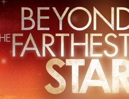 Beyond the Farthest Star Logo with Star Background