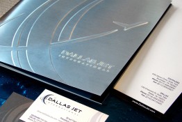 Dallas Jet International Brochure, Business Card and Letterhead