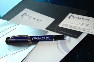 Dallas Jet International Business Identity Stationary Set - Letterhead, Envelope, Pen and Business Card