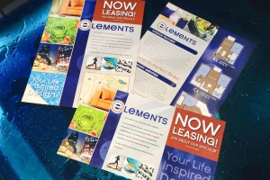 Elements Apartments Flyer and Postcard