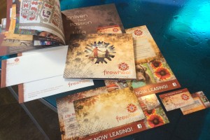 Firewheel Apartments Collateral Package - Brochure, Stationary, Postcard and Thank You Card