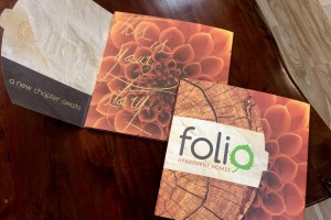 Folio Apartment Homes Brochure Cover and Inside Spread