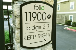 Folio Apartment Homes Building Directional
