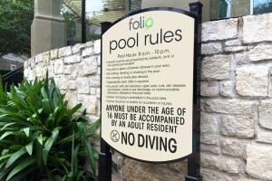 Folio Apartment Homes Pool Rules on Post