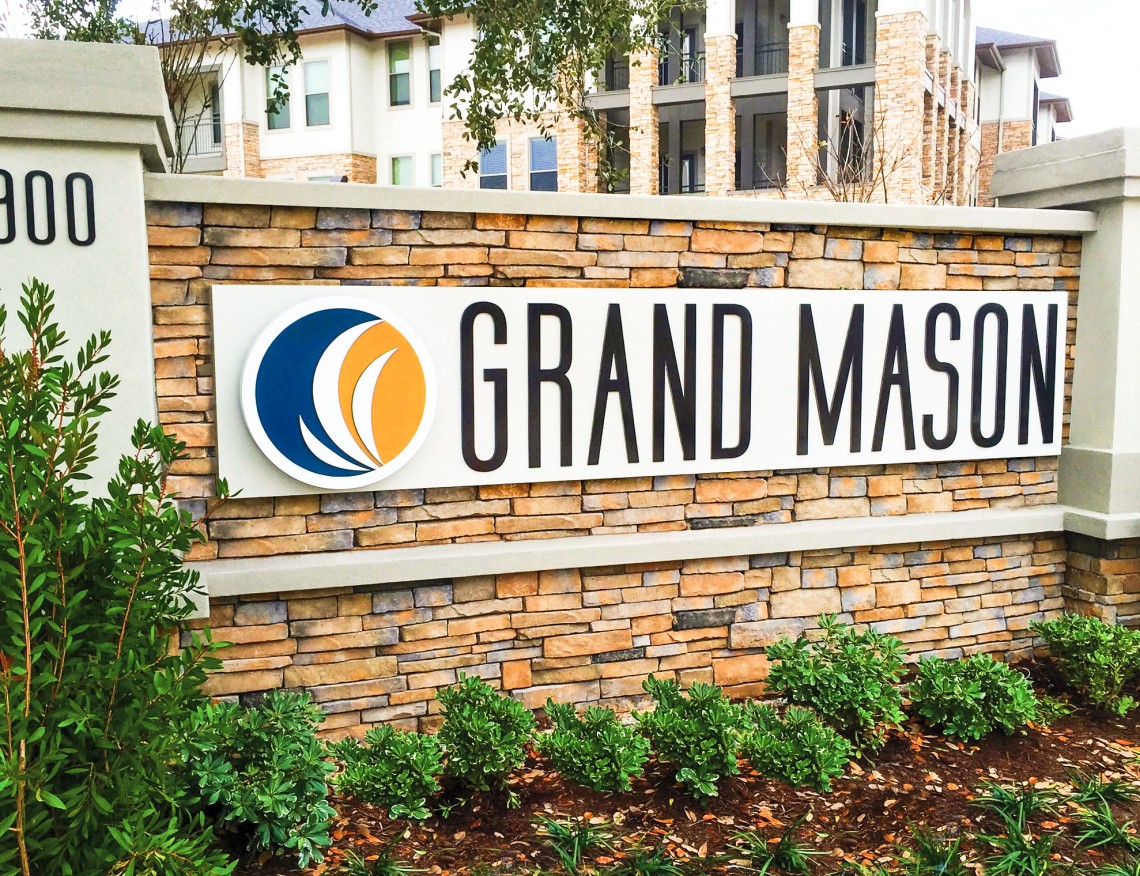 Grand Mason Monument with Address Number