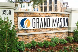 Grand Mason Monument with Address Number