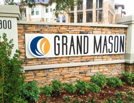 Grand Mason Monument with Address Number