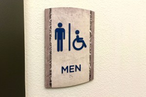 Grand Mason Apartments Men Restroom ID with ADA/Braille