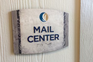 Grand Mason Apartments Mail Center ID with ADA/Braille