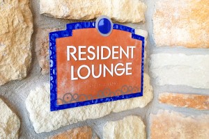 Indigo Apartments Resident Lounge ID with ADA/Braille