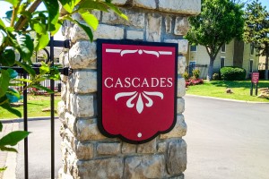 Cascades at Southern Hills Apartments Elegant Entry Signage