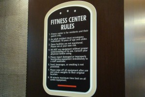 Elan at Bluffview Apartments Fitness Center Rules