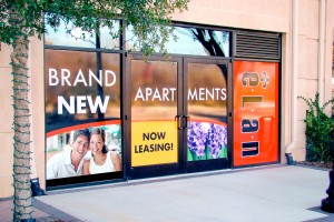 Elan at Bluffview Apartments Full-Color Window Graphics