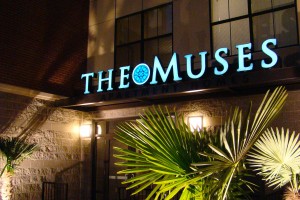 The Muses Apartments LED Illuminated Letters