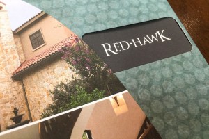 Red Hawk Pocket Folder Brochure Window Opening