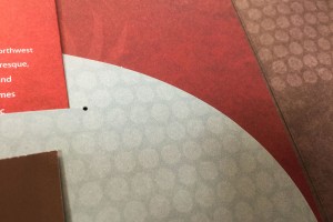 Red Hawk Contemporary Brochure Pocket Folder and Slit Detail