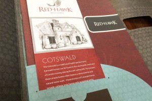Red Hawk Contemporary Pocket Folder Brochure with Insert Slit