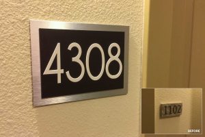 Boardwalk at Town Center Apartments - Unit Number Sign