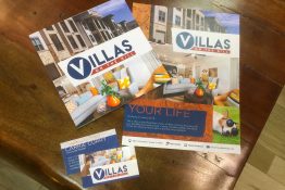 Villas on the Hill Apartments - Contemporary Brochure with Flyer and Business Card on a Budget