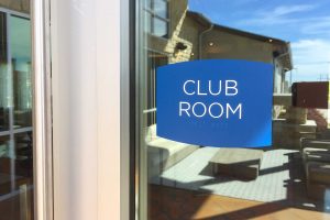 Villas on the Hill Apartments - Exterior Grade Signage with Tactile Letters and Braille