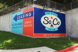 The Davis Soco Apartments Huge Directional Banner