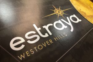 Estraya Westover Hills Pocket Folder Brochure with Foil on Logo
