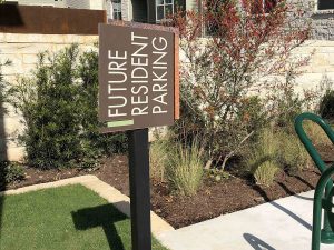 Brezza Natural Living Apartments | Future Resident Parking Signs