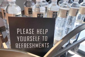 Main Street Lofts Tabletop Sign