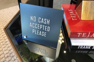 Main Street Lofts Clean Design on Table Top Signs