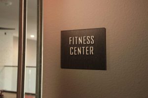 Main Street Lofts Modern Fitness Center Signage Design
