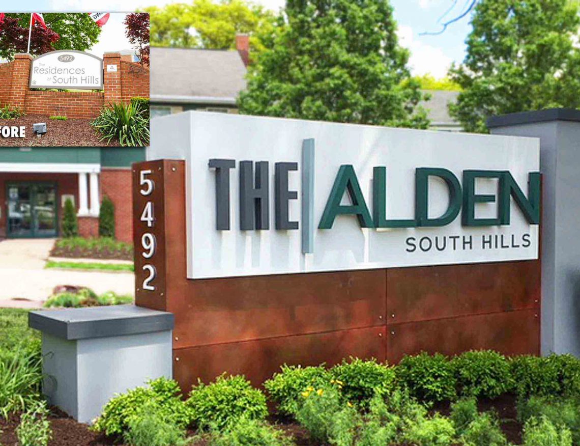 The Alden South Hills Apartments Reposition Property with an Updated Monument Design