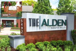 The Alden South Hills Apartments Reposition Property with an Updated Monument Design