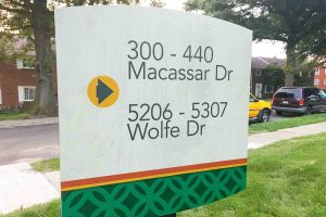 The Alden South Hills Apartments Exterior Directional Sign