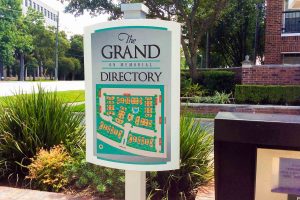 The Grand on Memorial Apartments Site Directory at Call Box