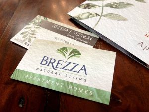 Brezza Natural Living Apartments | Business Cards
