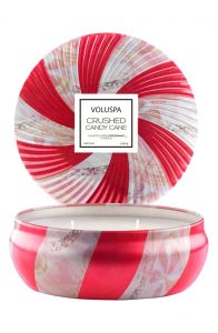 Voluspa Crushed Candy Cane 3-Wick Candle