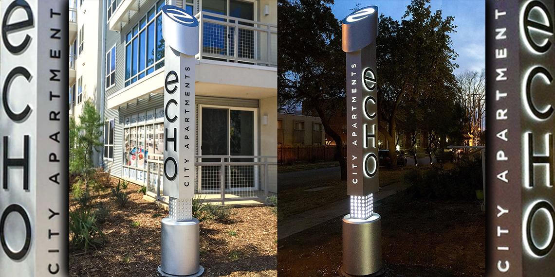 Day or Night Monument Signage