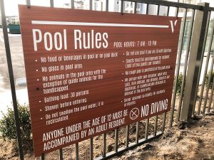 Volaris Starkey Ranch | Pool Rules Sign